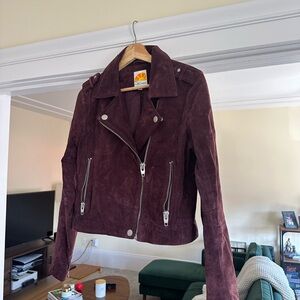ACME Women's Suede Jacket - Burgundy